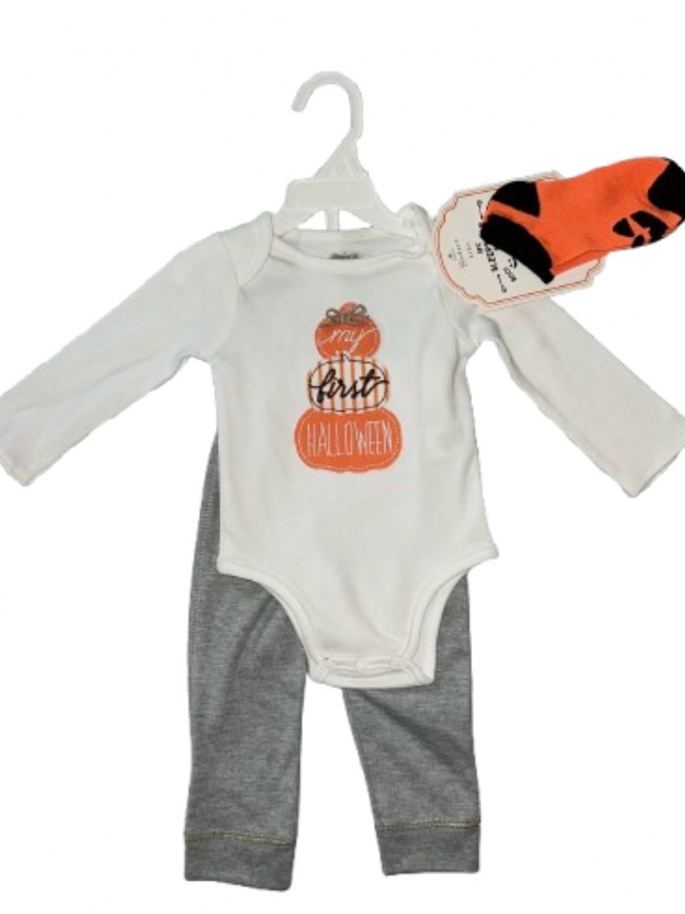 Modern Kids My First Halloween 3pc Pajama Set Bodysuit Pants Socks NWT